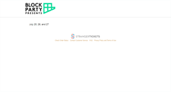 Desktop Screenshot of capitolhillblockparty.strangertickets.com